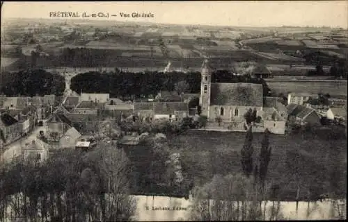 Ak Fréteval Loir et Cher, Vue Générale