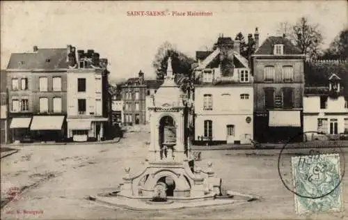 CPA Saint Saëns Seine Maritime, Place Maintenon