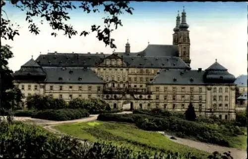 Ak Lichtenfels am Main Oberfranken, Schloss Banz, historische Architektur, Natur, Postkartenmo...