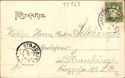 Ak Falkenstein in der Oberpfalz, Burg Falkenstein, Totalansicht