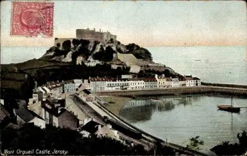 Ak Gorey Kanalinsel Jersey, Mont Orgueil Castle