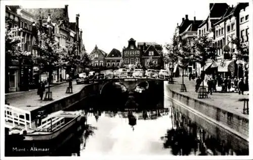 CPA Alkmaar Hollande du Nord Pays-Bas, Mient, Pont, Canal