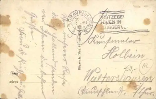 Ak Delft Zuid-Holland Nederland, Markt met Stadhuis