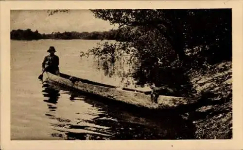 Ak Brasilien, Mission Dominicaine du Brésil, L'Araguaya, Une Uba ou Pirogue indigène