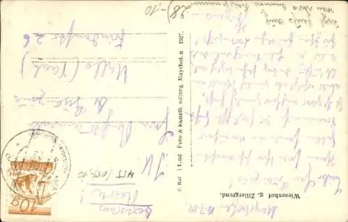 Ak Kaltenbach Zillertal Tirol, Partie am Gasthof Wiesenhof