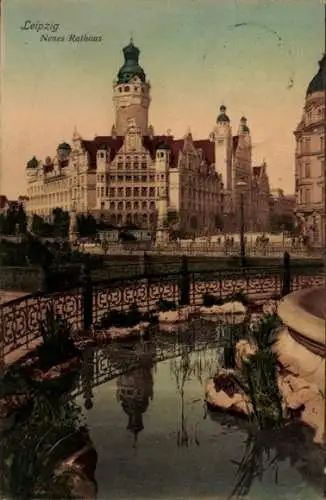 Ak Leipzig, Neues Rathaus