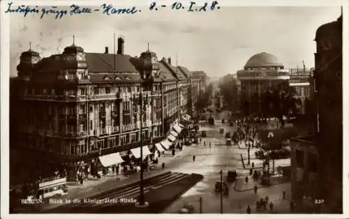 Ak Berlin Kreuzberg, Blick in die Königgrätzer Straße