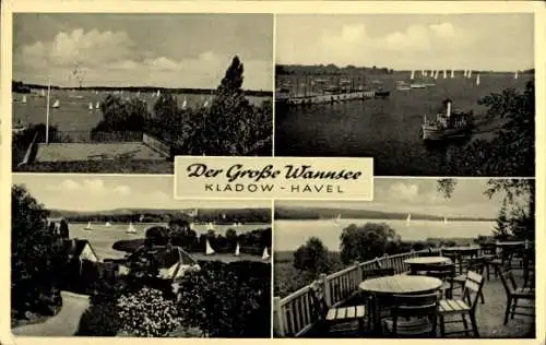 Ak Berlin Spandau Kladow, Der Große Wannsee, Havel