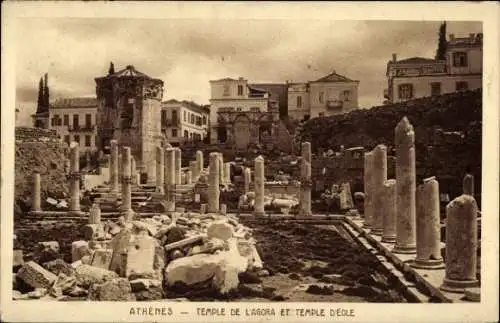 Ak Athen Griechenland, Agora Tempel, Eole Tempel, Ruinen