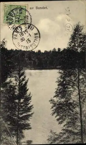 Ak Schweden, av Sundet, Landschaftsmotiv