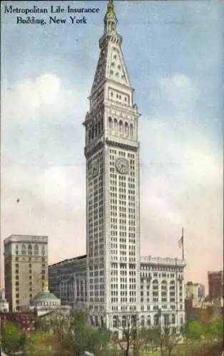 Ak New York USA, Metropolitan Life Insurance Building