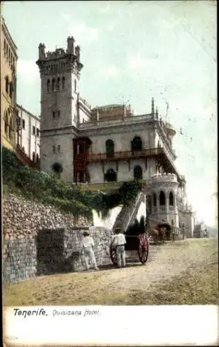 Ak Tenerife Teneriffa Kanarische Inseln Spanien, Quisisana Hotel, schöne Architektur, Blick auf d