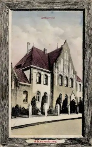 Passepartout Ak Ahrensburg in Holstein, Amtsgericht