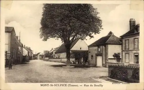 CPA Mont Saint Sulpice Yonne, Rue de Bouilly