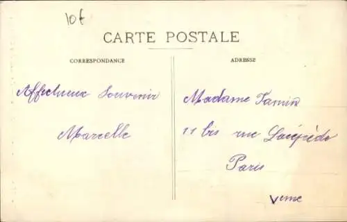 Ak Néris les Bains Allier, Straßenansicht