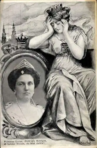 Ak Prinzessin Luisa von Sachsen, Luise von Österreich-Toskana