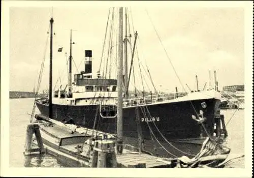 Ak Kaliningrad Königsberg Ostpreußen, Schiff Pillau, Poseidon-Reederei
