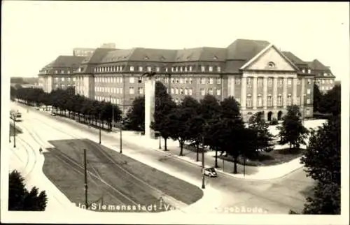 Ak Berlin Spandau Siemensstadt, Siemensstadt Va, Gebäude,  Architektur, Straßenansicht