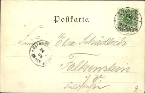 Ak Zwickau in Sachsen, Am kleinen Teich