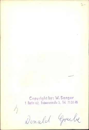 Foto Donald Grobe, Opernsänger