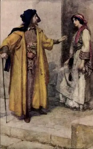 Künstler Ak Hammond, GD, Shakespeare Illustrations, Der Kaufmann von Venedig