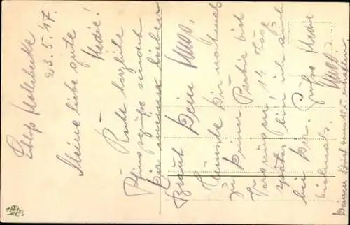 Passepartout Ak Glückwunsch Pfingsten, Birken