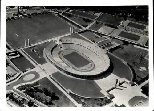 Foto Berlin Charlottenburg Westend, Reichssportfeld, Fliegeraufnahme