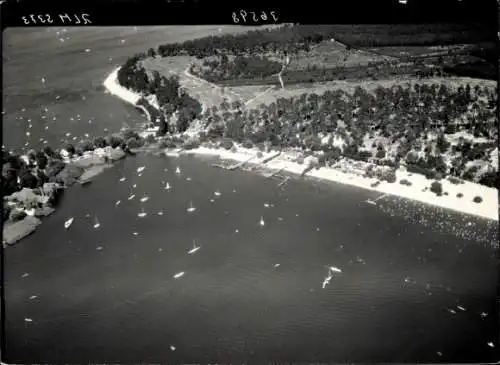 Ak Berlin Zehlendorf Wannsee, Fliegeraufnahme