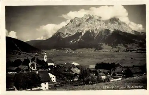 Ak Lermoos Tirol Österreich, Zugspitze, Panorama