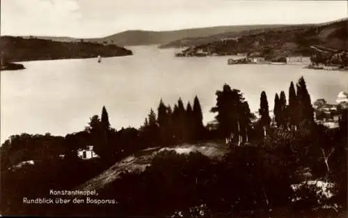 Ak Konstantinopel Istanbul Türkei, Rundblick über den Bosporus