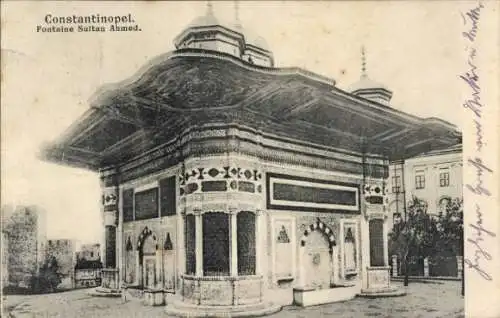 Ak Konstantinopel Istanbul Türkei, Fontaine Sultan Ahmed