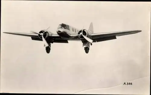 Ak Britisches Militärflugzeug Bristol Blenheim, A 346