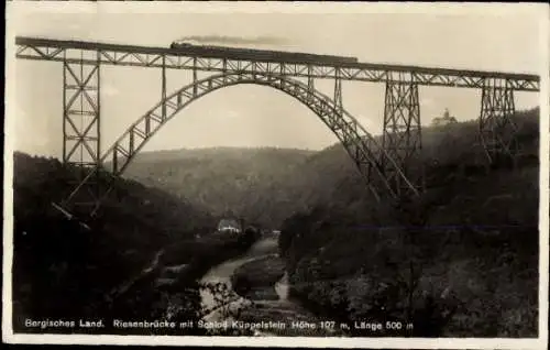Foto Solingen in Nordrhein Westfalen, Müngstener Brücke, Kaiser Wilhelm Brücke