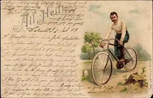 Litho All Heil, Fahrrad, Radfahrer