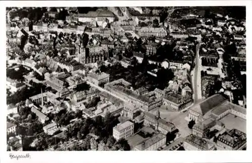 Ak Bayreuth in Oberfranken, Gesamtansicht, Vogelschau