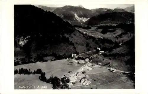 Ak Unterjoch Bad Hindelang im Oberallgäu, Fliegeraufnahme