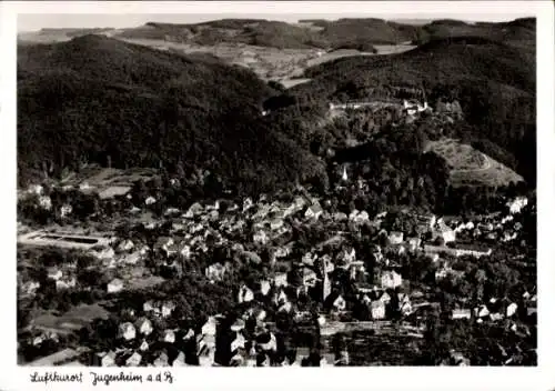 Ak Jugenheim an der Bergstraße Hessen, Fliegeraufnahme