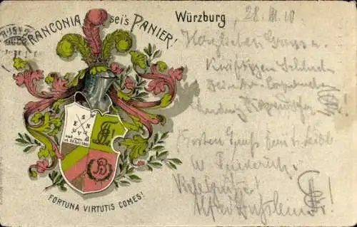 Studentika Ak Würzburg, Corps Franconia, Wappen