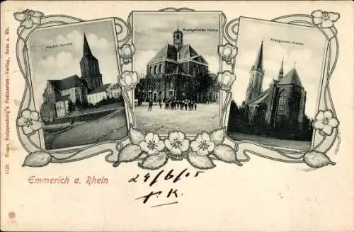 Ak Emmerich am Niederrhein, Evangelische Kirche, Martin Kirche