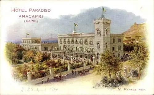Ak Anacapri Capri Neapel Campania, Hotel Paradiso