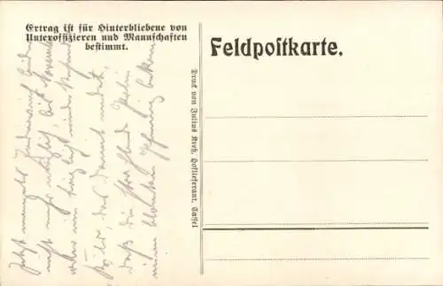 Künstler Ak Entenjagd in Polen, Deutscher Soldat, I. WK