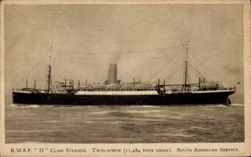 PC RMSP D-Class-Steamer, Royal Mail Lines