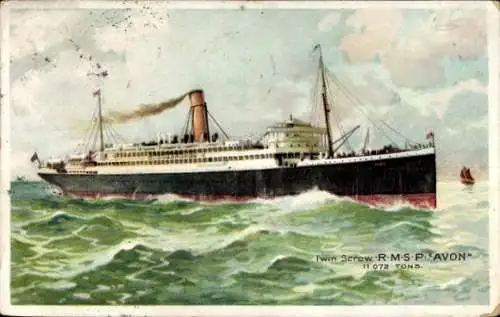Ak Dampfer RMSP Avon, Royal Mail Lines