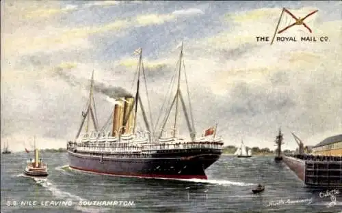 Künstler Ak Dampfer S.S. Nile, Royal Mail Lines