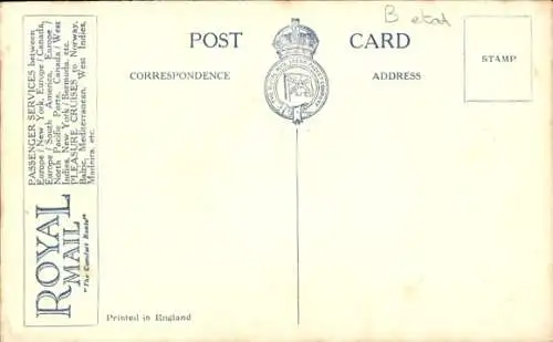 Künstler Ak Dampfschiff Asturias, Royal Mail Motor Vessel