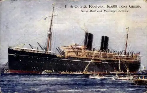 Ak SS Ranpura, P&O, India Mail and Passenger Service