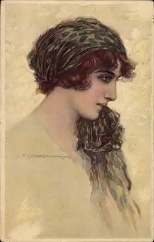 Künstler Ak Corbella, T., Frauenportrait, 233 - 3