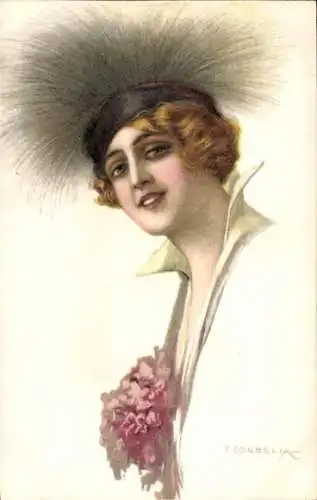 Künstler Ak Corbella, T., Frauenportrait, 118 - 5
