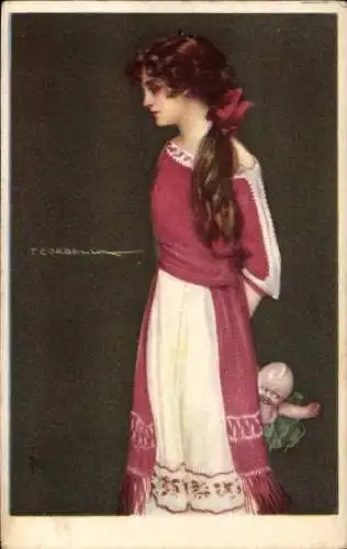 Künstler Ak Corbella, T., Frauenportrait, 357 - 6