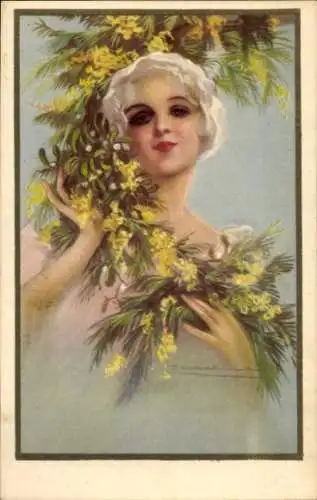 Künstler Ak Corbella, T., Frauenportrait, 3093 - 1